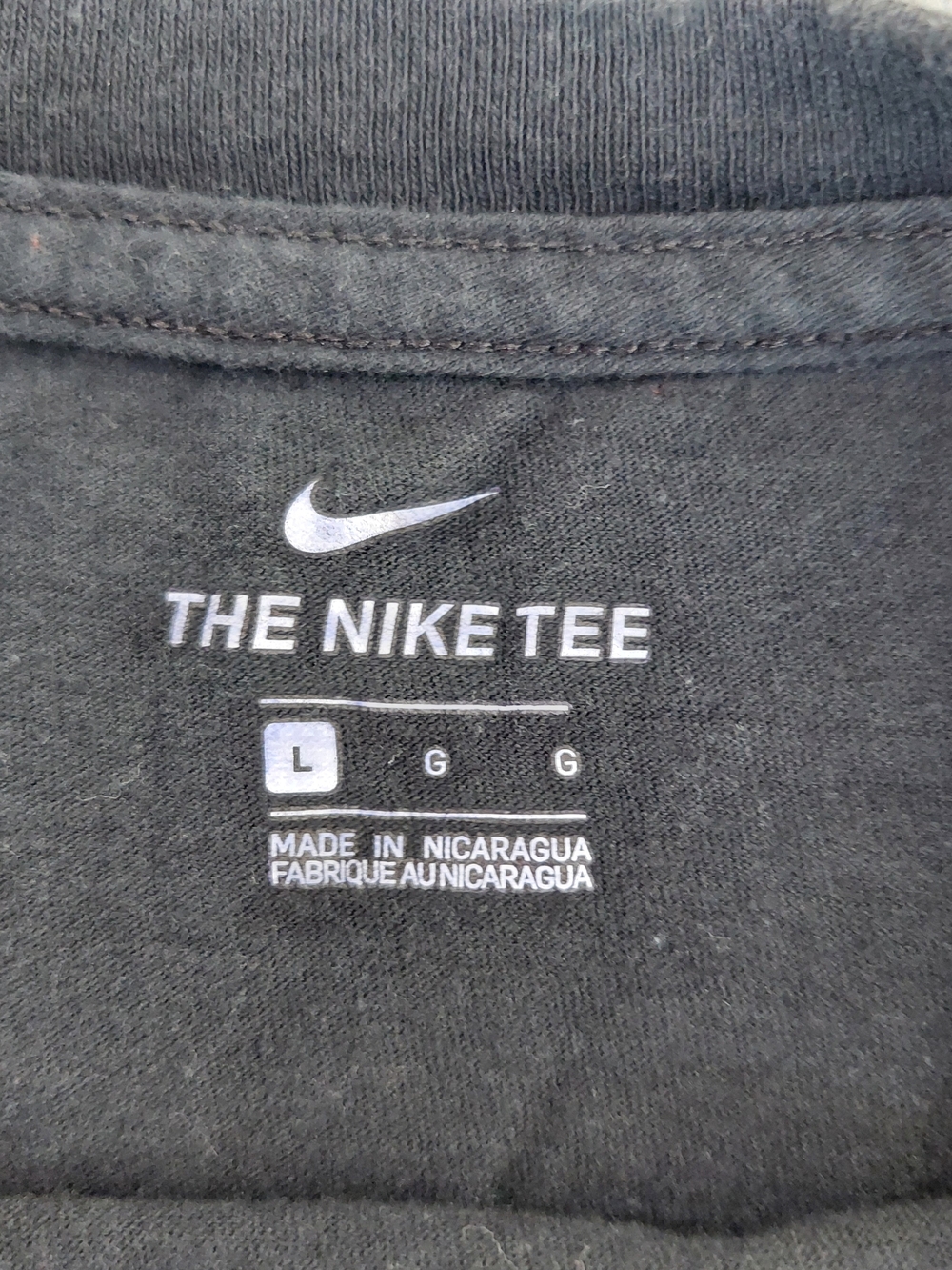 Nike Black Tee with Orange Basketball Logo - Picture 3 of 4